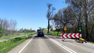 DK55. Trwa remont drogi na odcinku Malbork ? Tragamin. 