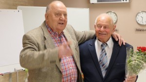 Malbork. Uroczystość jubileuszu 80 urodzin Adama Wnuka.