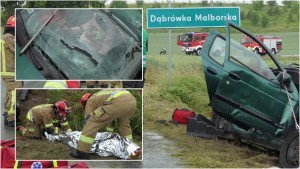 Wypadek masowy - wspólne ćwiczenia strażaków z powiatu malborskiego i sztumskiego. 