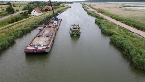 Nowakowo. II etap budowy drogi wodnej łączącej Zalew Wiślany z Zatoką Gdańską lipiec 2022 [foto, wideo]