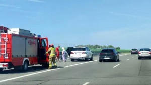Nowy Dwór Gdański. Jedna osoba poszkodowana po kolizji na S7.