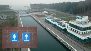 Przekop Mierzei Wiślanej. Kiedy będą toalety dla zwiedzających? #przekopmierzeiwiślanej