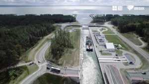 Budowa drogi wodnej łączącej Zalew Wiślany z Zatoką Gdańską etap I filmowe podsumowanie Urząd Morski