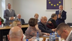 Ostatnia sesja Rady Gminy Malbork VIII kadencji - pożegnanie wójta Marcina Kwiatkowskiego 03.04.2024.