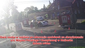 Wypadek, kolizja i pożar mieszkania ? tygodniowy raport malborskich służb mundurowych.