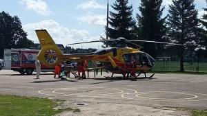 Każda sekunda była na wagę złota. LPR zabrał mężczyznę z podejrzeniem udaru