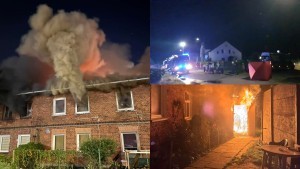 Nocny pożar budynku w Malborku ? jedna osoba nie żyje. Policja zatrzymała dwie osoby w tej sprawie. Zobacz wideo i zdjęcia od widzów 19.09.2024