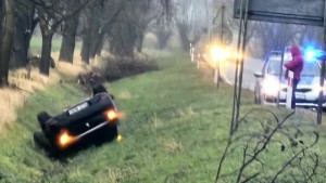 DK22. Dachowanie w pobliżu Kapustowa ? jedna osoba w szpitalu. 