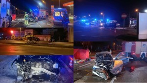 Zderzenie dwóch aut na ul. Wojska Polskiego w Malborku ? jeden z kierowców był nietrzeźwy. Zobacz wideo