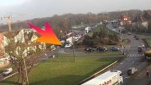 Kolizja na Alei Wojska Polskiego w Malborku. Zobacz wideo