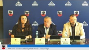 XXIII nadzwyczajna sesja Rady Powiatu Malborskiego. Zobacz wideo.