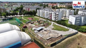Trwa budowa skateparku i pumptracku w Malborku. Zobacz postęp prac z drona - 03.07.20206