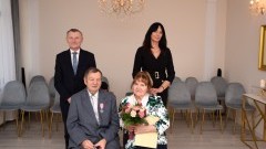 Urszula i Eugeniusz Rygielscy świętują 50-lecie pożycia małżeńskiego.