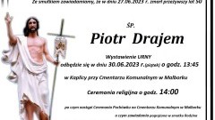 Zmarł Piotr Drajem. Miał 50 lat.
