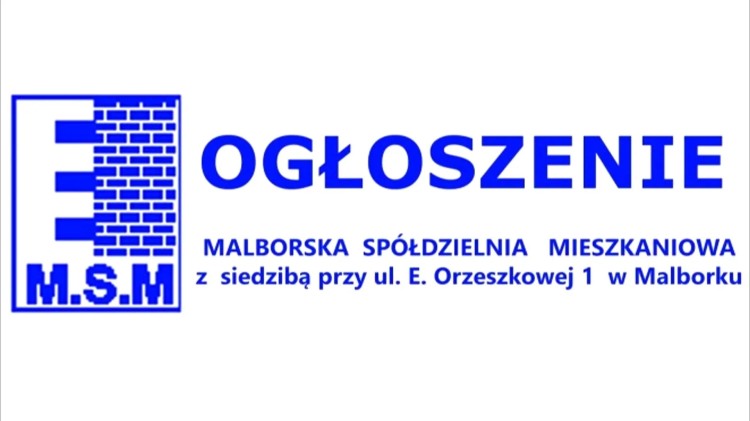 Zarząd Malborskiej Spółdzielni Mieszkaniowej poszukuje kandydata na…