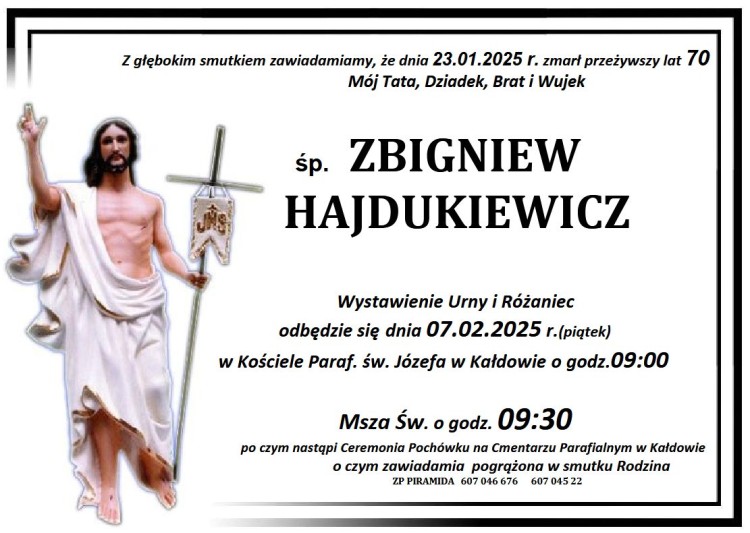 Zmarł Zbigniew Hajdukiewicz. Miał 70 lat.