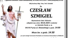 Zmarł Czesław Szmigiel. Żył 82 lata.