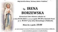 Zmarła Irena Borzewska. Miała 80 lat.