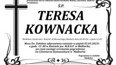 Zmarła Teresa Kownacka. Miała 85 lat.