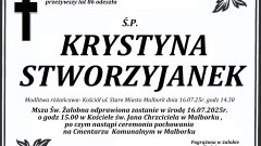 Zmarła Krystyna Stworzyjanek. Miała 86 lat.