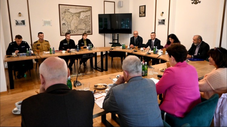 Posiedzenie Komisji Bezpieczeństwa i Porządku w Nowym Dworze Gdańskim.