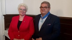 Starosta malborski Piotr Szwedowski nagrodzony Komandorią. 
