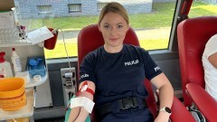 Malborscy policjanci oddali krew z okazji 100-lecia Kobiet w Policji.
