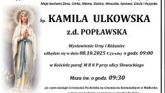 Zmarła Kamila Ulkowska. Miała 39 lat.