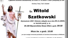 Zmarł Witold Szatkowski. Miał 84 lata.