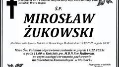 Zmarł Mirosław Żukowski. Miał 71 lat.