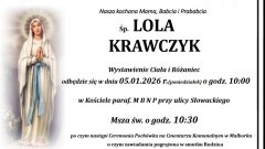 Zmarła Lola Krawczyk. Żyła 95 lat.