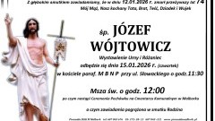 Zmarł Józef Wójtowicz. Żył 74 lata.
