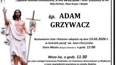 Zmarł Adam Grzywacz. Żył 64 lata.