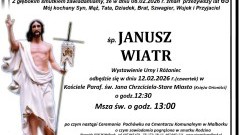 Zmarł Janusz Wiatr. Miał 65 lat.