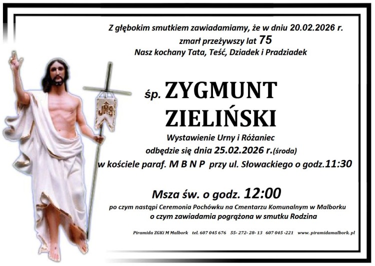 Zmarł Zygmunt Zieliński. Miał 75 lat.