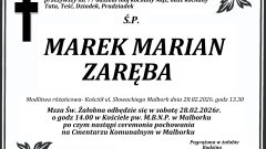 Zmarł Marek Marian Zaręba. Miał 77 lat.