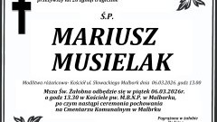 Zmarł Mariusz Musielak. Miał 28 lat.