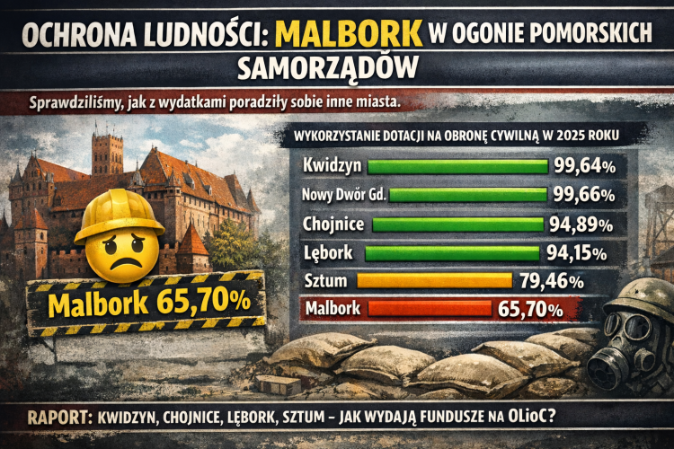 Ochrona ludności - Malbork w ogonie pomorskich samorządów. Sprawdziliśmy,…