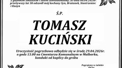 Zmarł Tomasz Kuciński. Miał 38 lat.