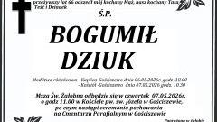 Zmarł Bogumił Dziuk. Miał 66 lat.