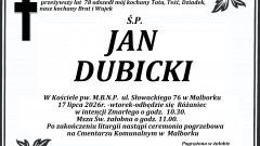 Zmarł Jan Dubicki. Miał 78 lat.