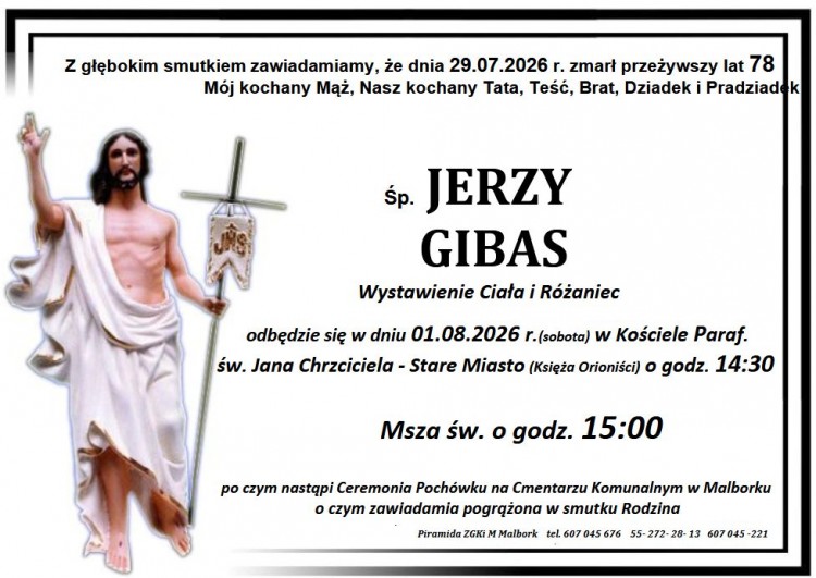Zmarł Jerzy Gibas. Miał 78 lat.