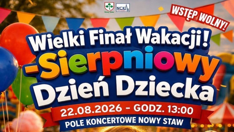 Wielki Finał Wakacji w Nowym Stawie. Sierpniowy Dzień Dziecka pełen…
