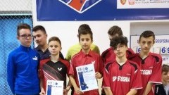 III drużyny ZS Stegna w półfinale wojewódzkim w tenisie stołowym.…