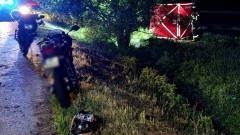 Nowy Dwór Gdański. Śmiertelny wypadek motocyklisty.