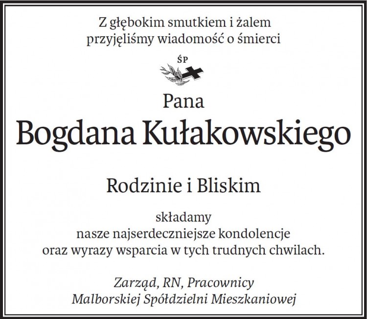 Zarząd, RN, Pracownicy Malborskiej Spółdzielni Mieszkaniowej składają…
