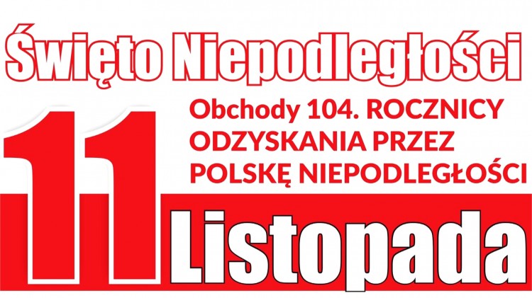 Malbork. Obchody 104. rocznicy odzyskania niepodległości. Szczegóły…
