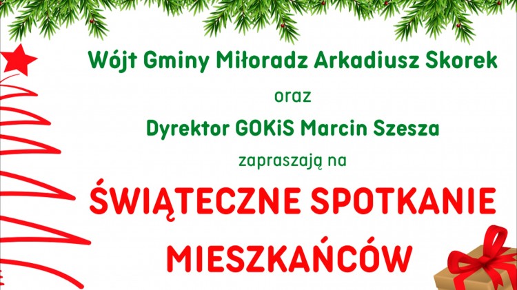 Gmina Miłoradz. W grudniu Świąteczne Spotkanie Mieszkańców. Szczegóły…