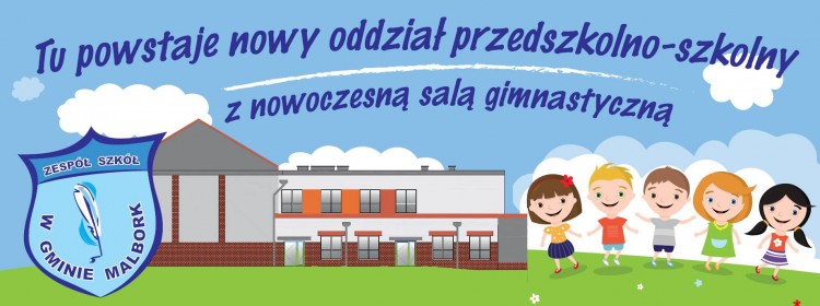 Nowoczesna sala gimnastyczna, nowy budynek przedszkolno-szkolny - już…